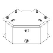 Legrand Salamandre MGR44CGL 100mm x 100mm Galvanised Steel 90&deg; External Lid Bend